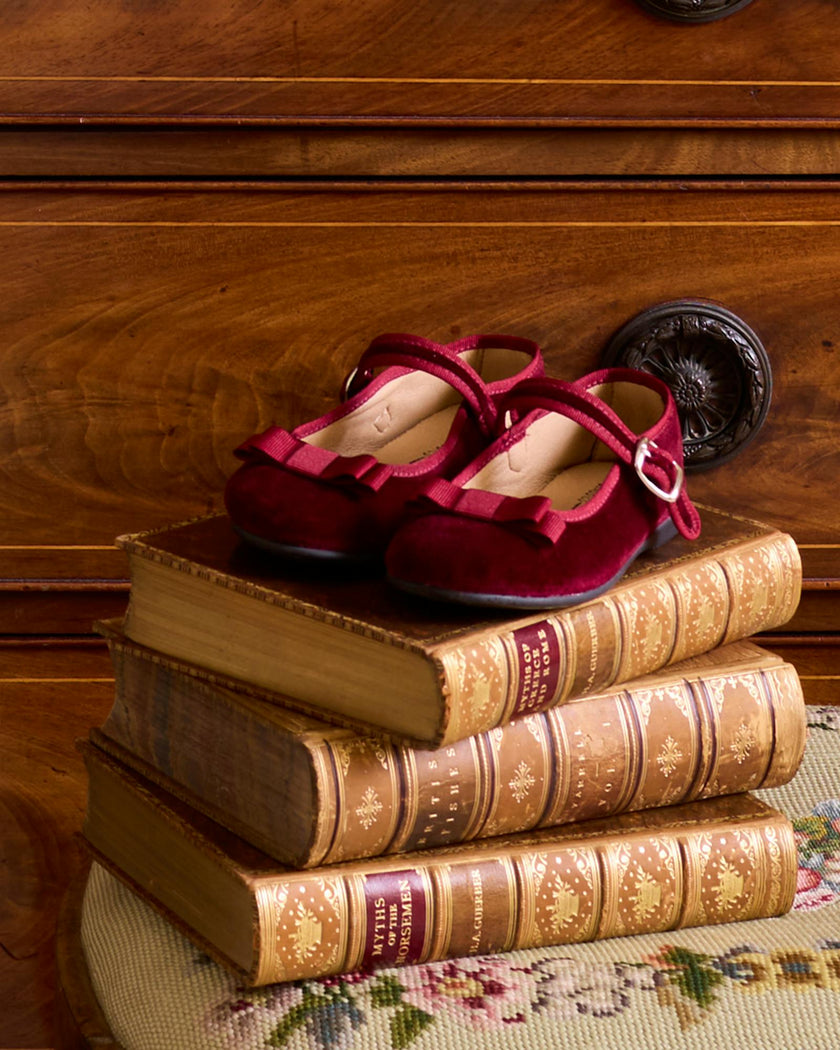 Hampton Classics Lana Party Shoes in Burgundy