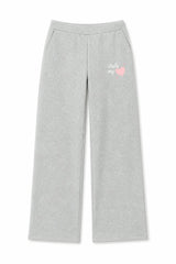 Cami Heather Grey French Terry Wide Leg Jogger - Stole My Heart