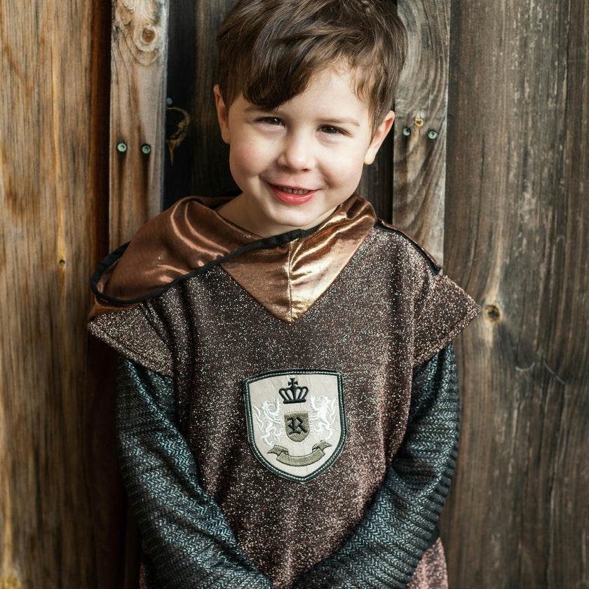 Brilliant Copper Knight Tunic with Cape