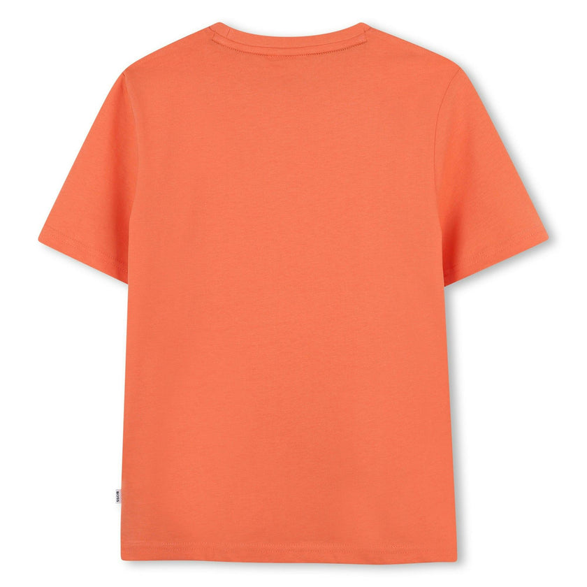 Orange Abstract Logo T-Shirt