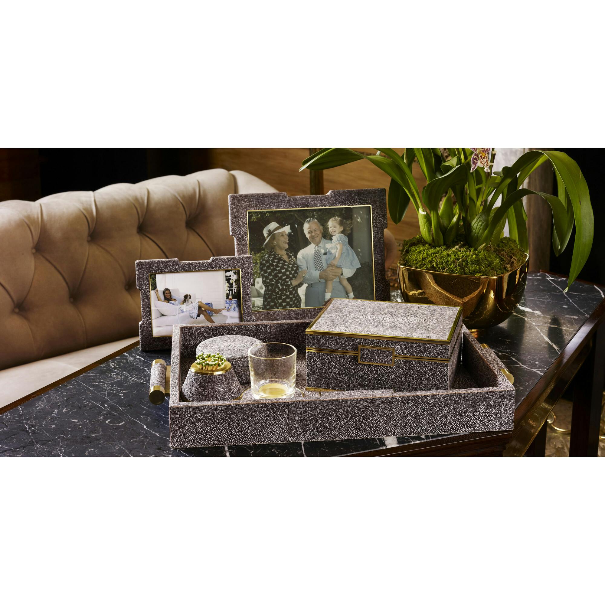 Classic Shagreen Serving Tray