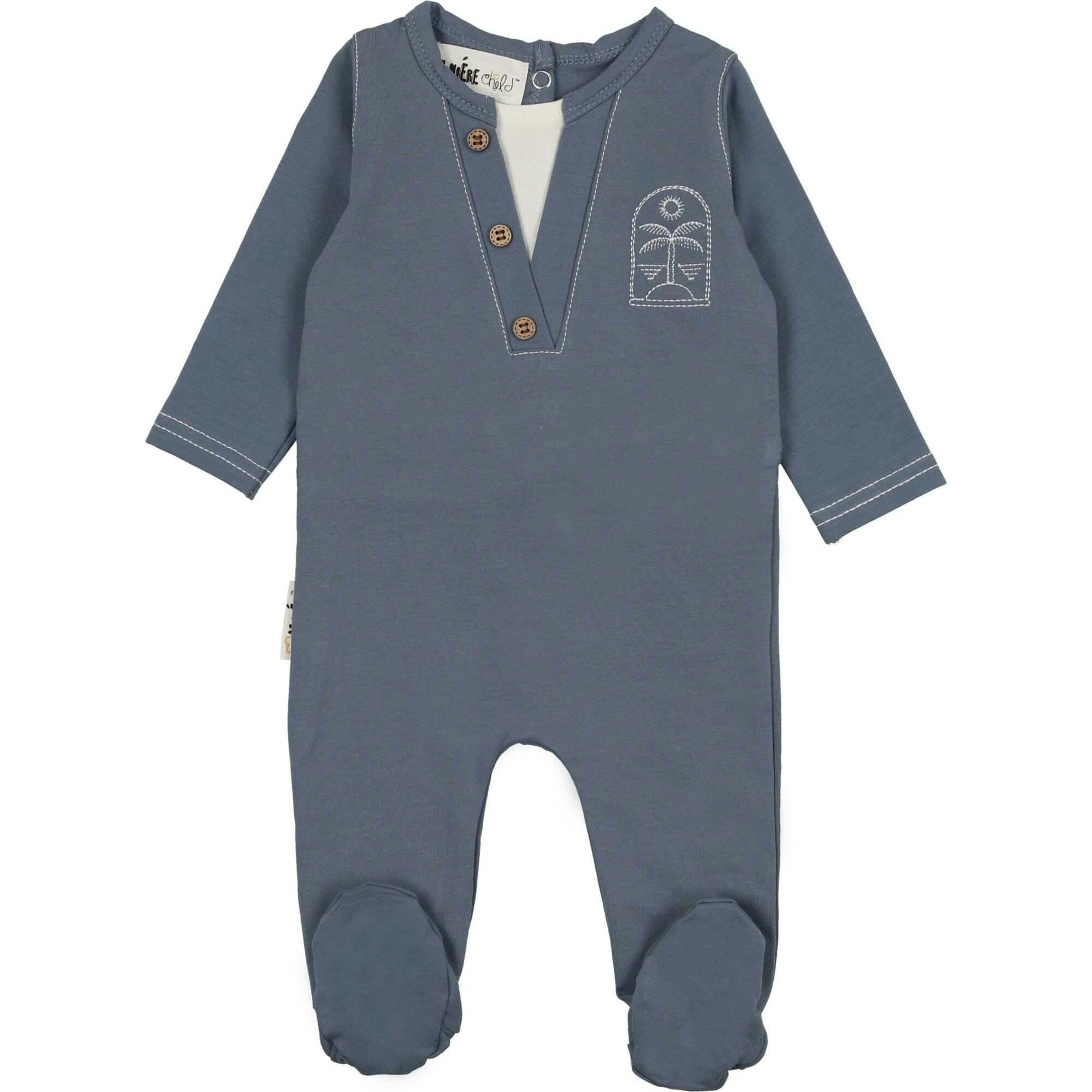 Island Print Henley Footie