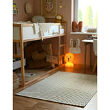 Mechanical Weave Embossed Velvet Rectangular Rug, Grey