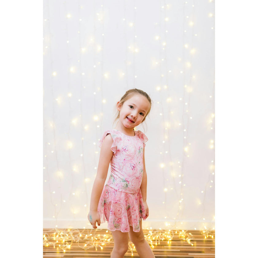 Ballet Bows Skirted Leotard, Pink