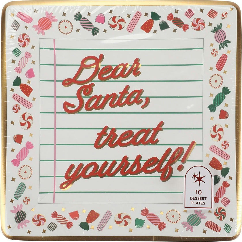 Santa Treats Dessert Plates (10 count)