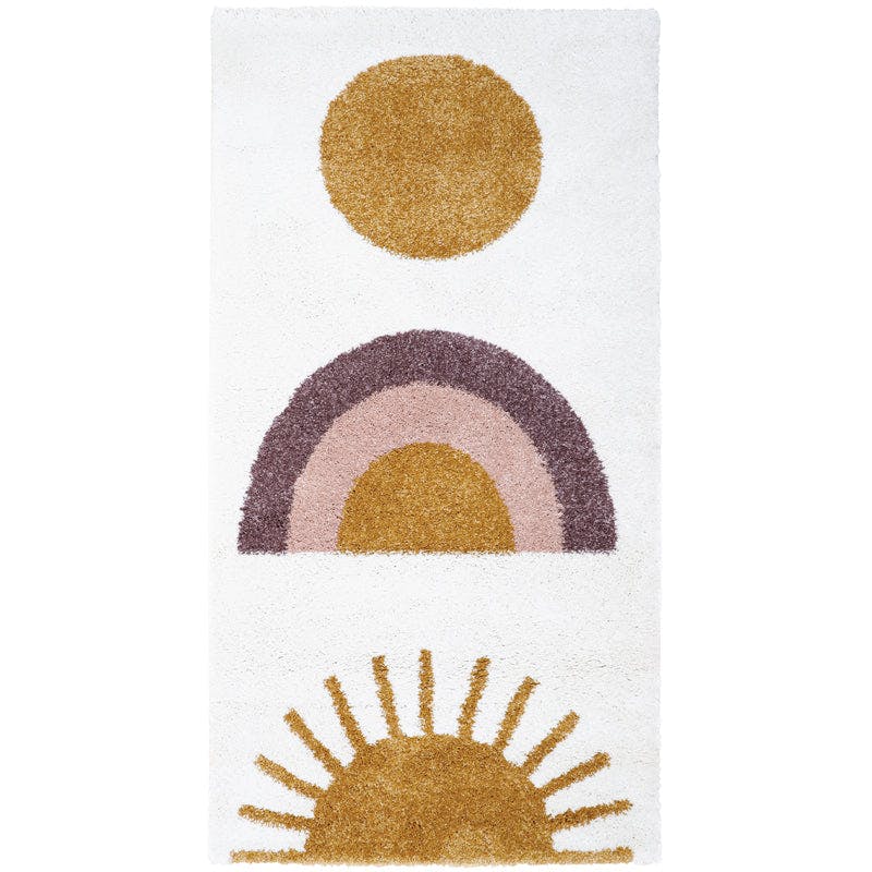 Sunshine Graphic Print Rectangular Rug