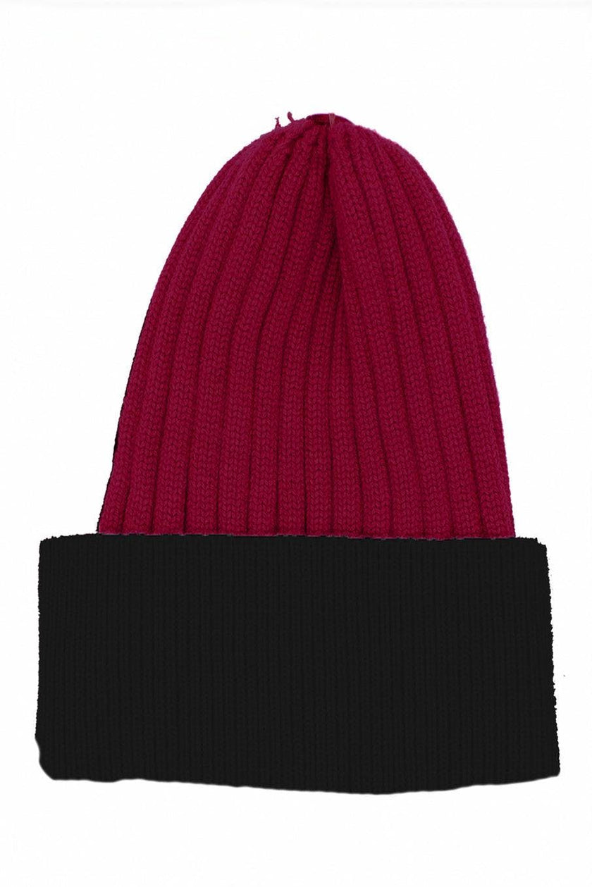 Ribbed Flat Wool Blend Hat (Snap On Pom Sold Separately)