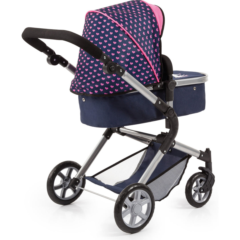 Bayer Design Dolls: Pram Neo City - Blue & Pink