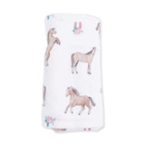 I Love Horses - Swaddle Blanket