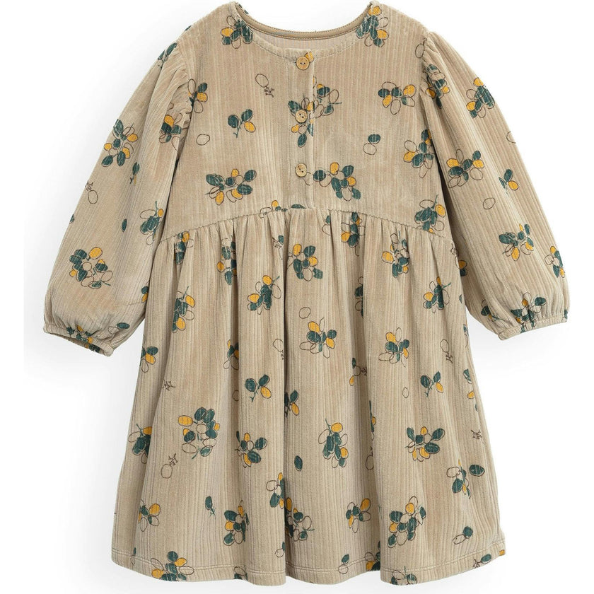 Allover Garden Velvet Dress
