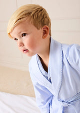Barnaby Stripe Light Weight Dressing Gown in Blue (2-10yrs)