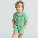 boys gustavia green french terry short