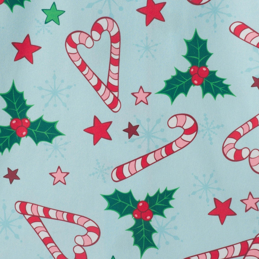 Girls & Tween Pajama Set | Candy Cane Hearts