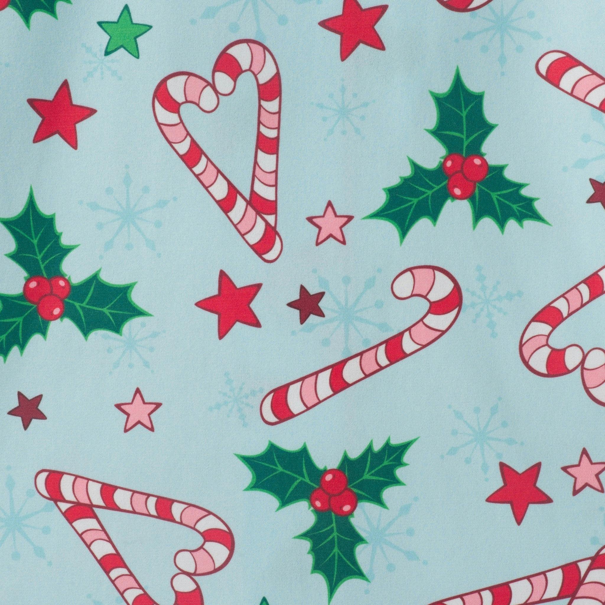 Girls & Tween Pajama Set | Candy Cane Hearts