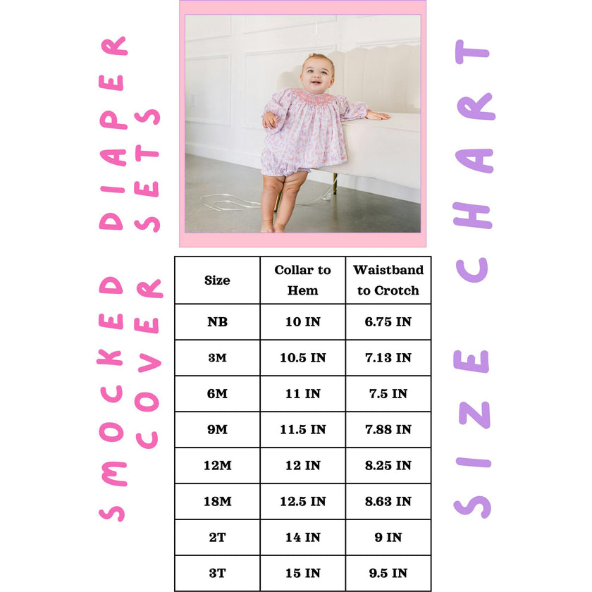 Lottie Smocked Diaper Cover Set (FINAL SALE)