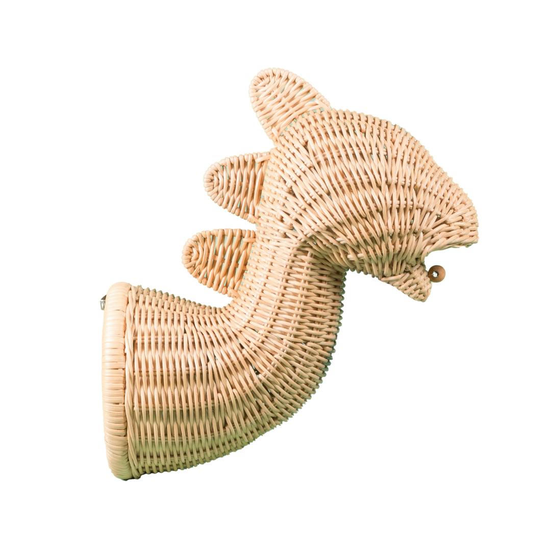 Handcrafted - Dinosaur Wall Decor - Rattan Wicker