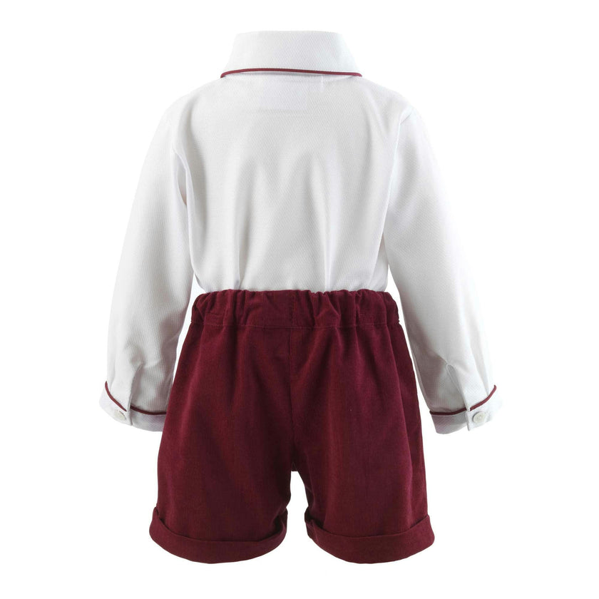 Cord Short and Shirt Set