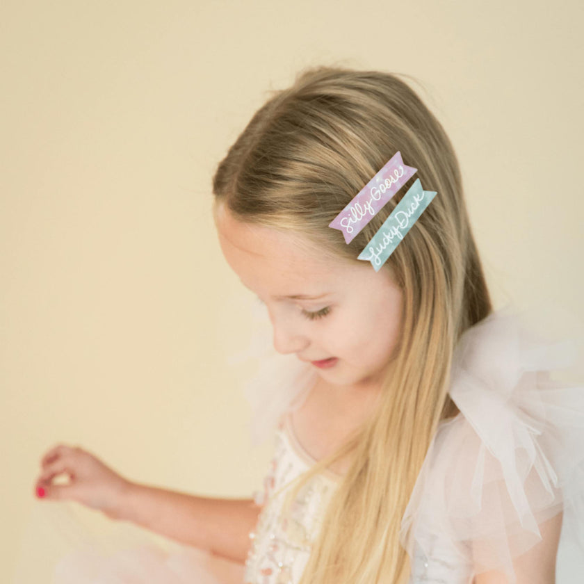 Silly Goose Acetate Hair Clip Set