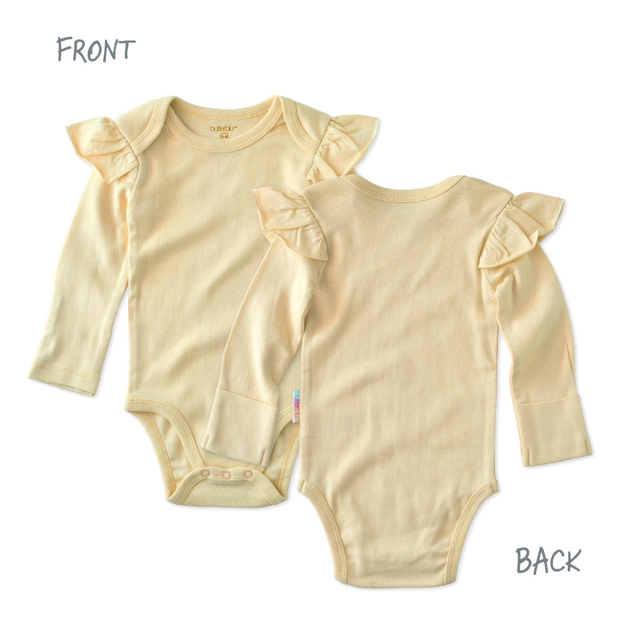 ASHLEY 5-Pack Long Sleeve Ruffle Bodysuits