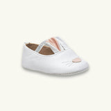 Baby Bunny Slipper | White Leather