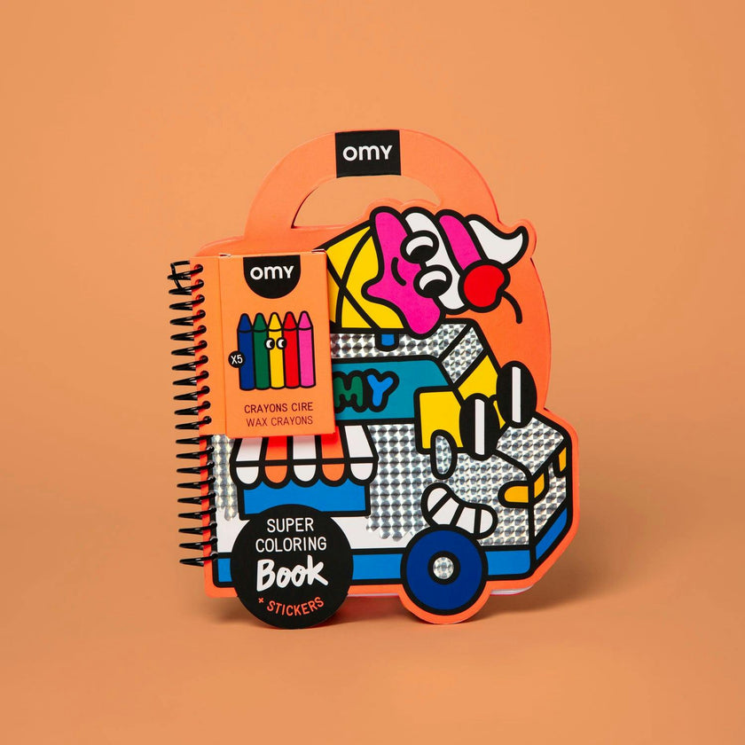 SUPER COLORING & STICKER BOOK YUMMY