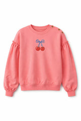 Cherry Print French Terry Sweatshirt