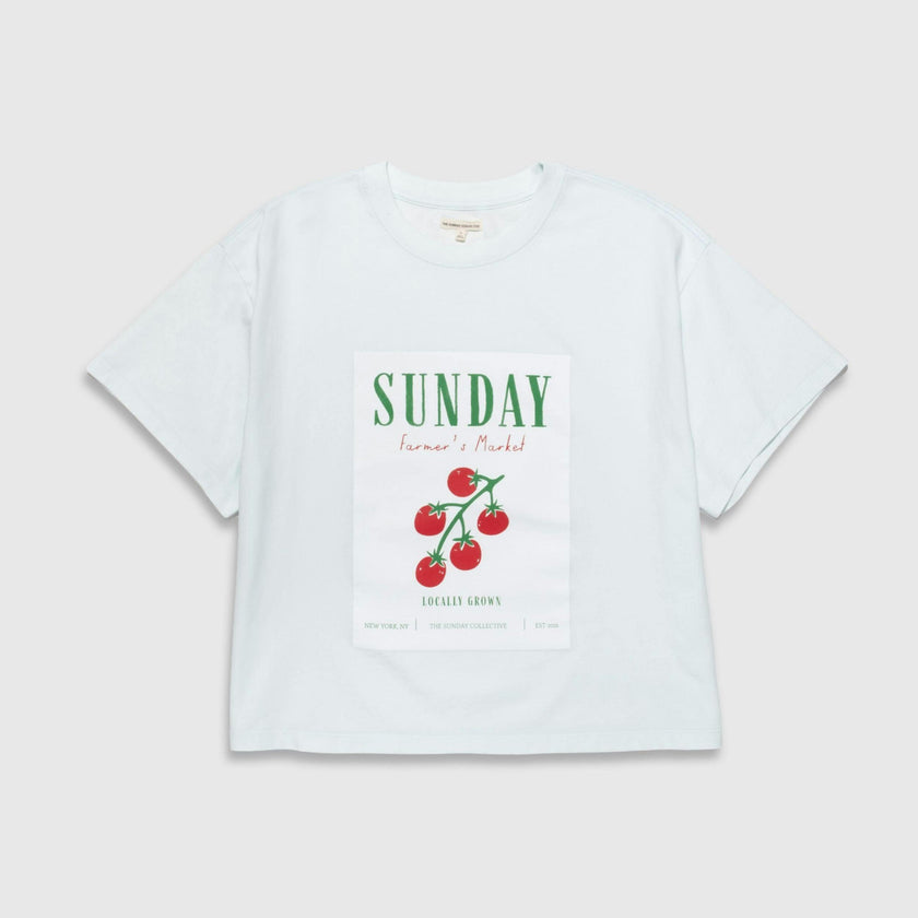 Adult Organic Friday Tee in Sky Blue
