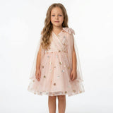 Twinkle Star Blush Pink Sequin Birthday Dress for Girls
