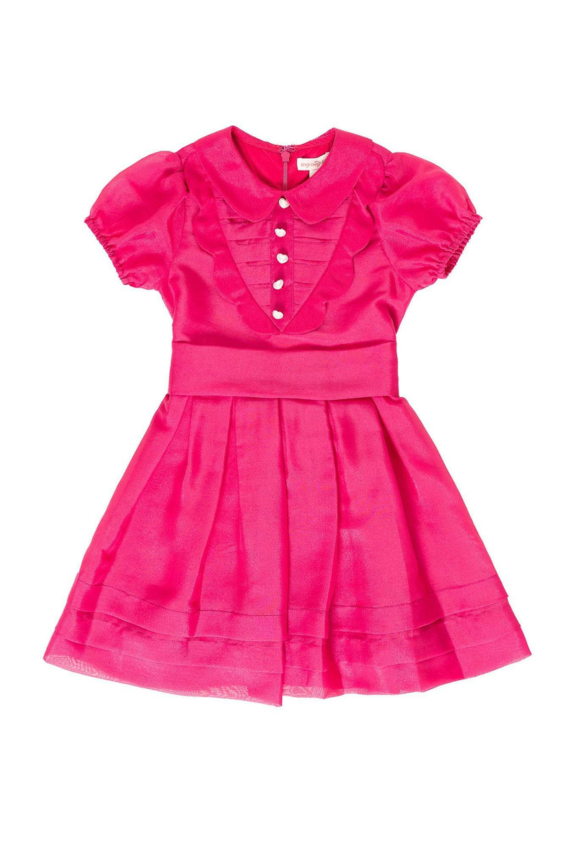 Mini Cassian Dress in Hot Pink