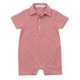 Austin Boys' Performance Shortall by LH Sport - Red Stripes