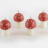 Mini Mushroom Candles