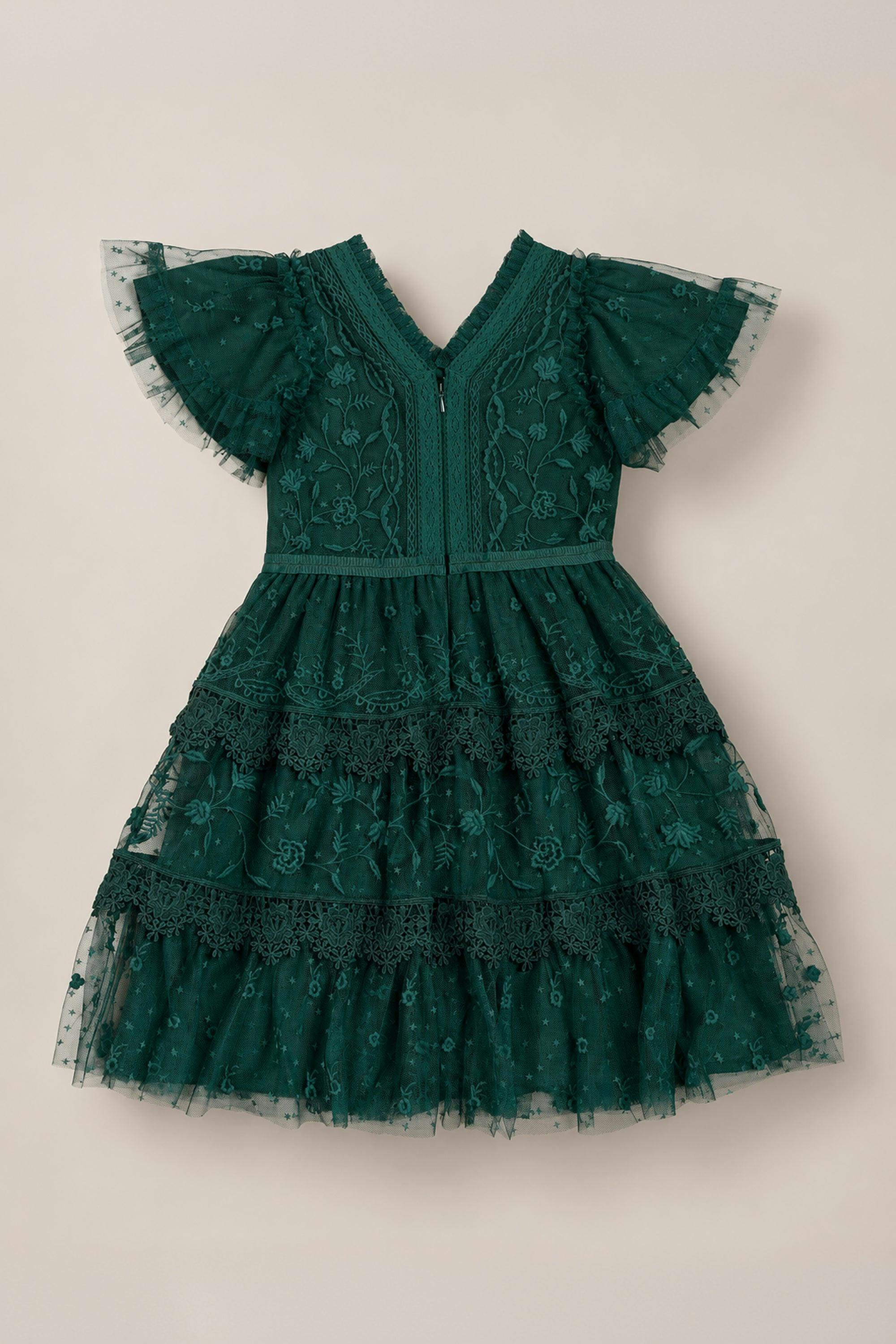 Mini Jules Dress in Emerald