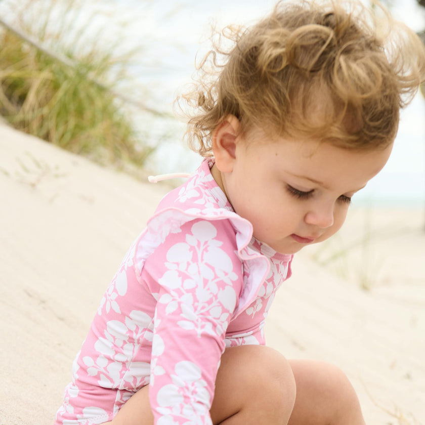 Baby Girls Rachel Suit - Pink Bouquet Floral