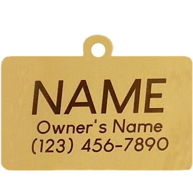 Hello My Name is Pet ID Tag