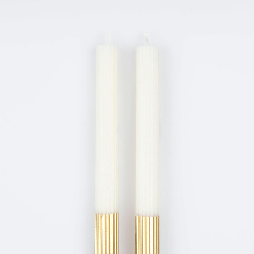 Gold Dipped Table Candles