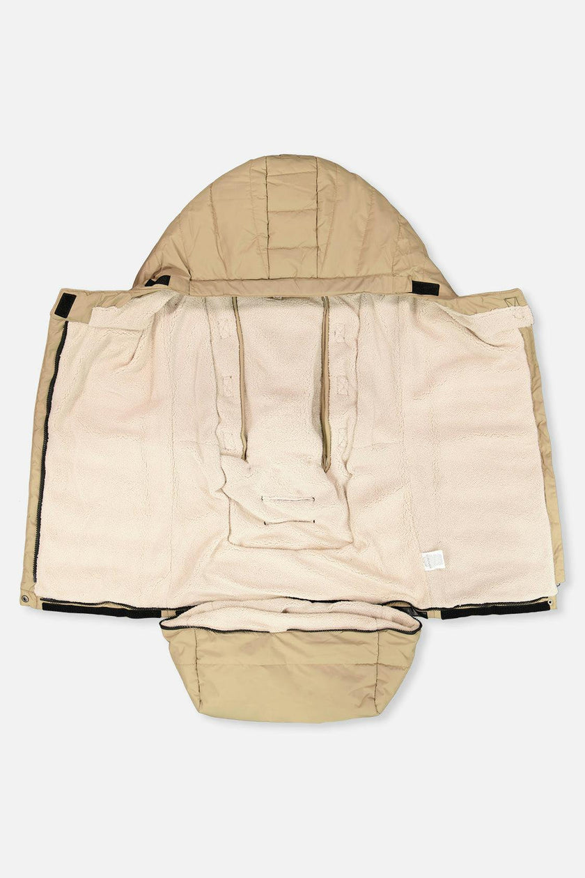 Evolutive Footmuff For Car Seats and Strollers Taupe