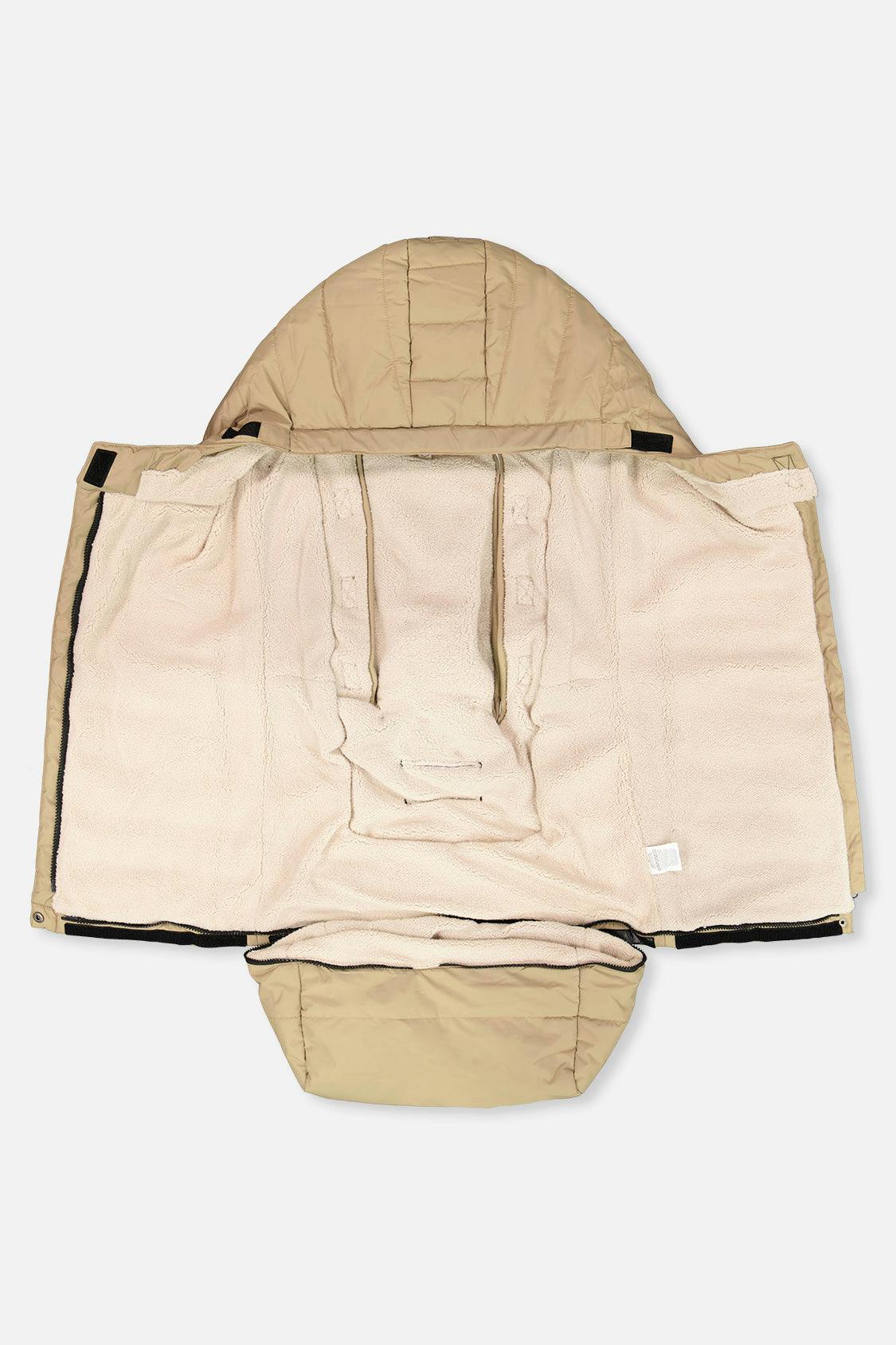 Evolutive Footmuff For Car Seats and Strollers Taupe