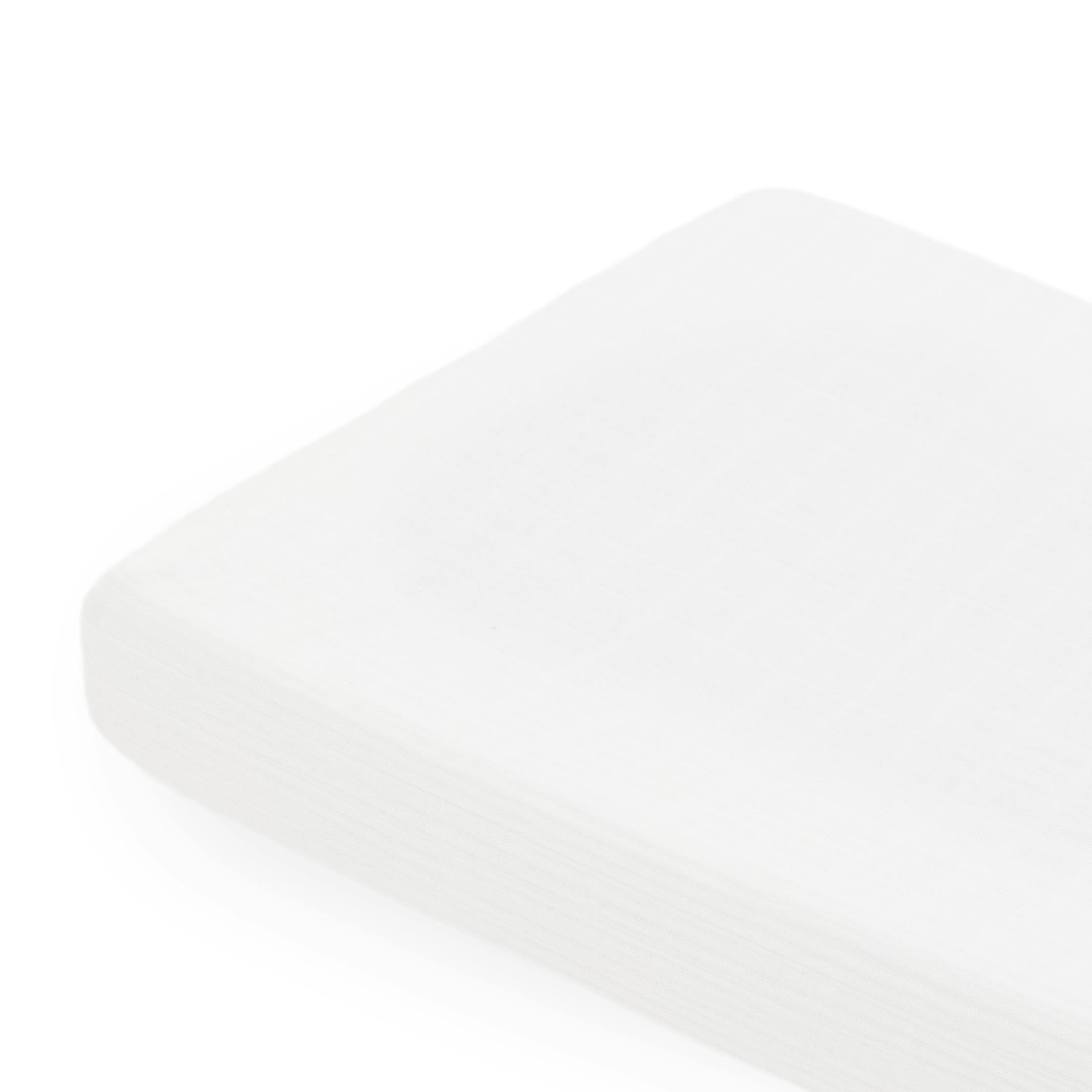 Cotton Muslin Changing Pad Cover - White