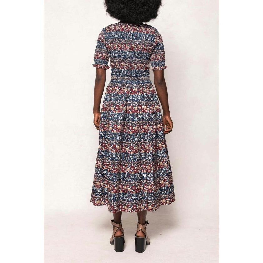 Parker Dress in Dusk Floral Medley