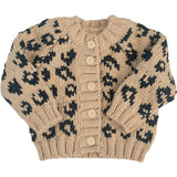 Cheetah Cardigan - Latte/Black