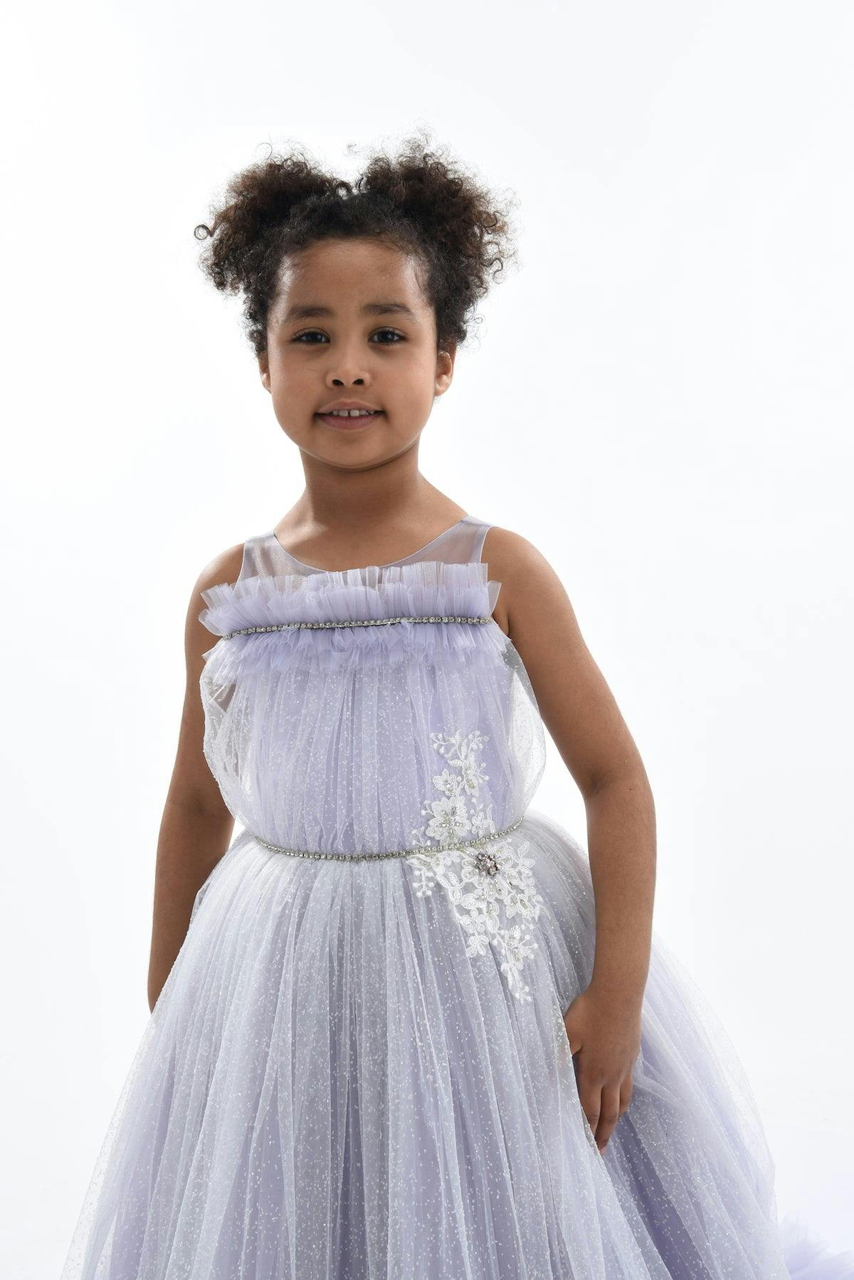 Purple Thelma Tulle Gown