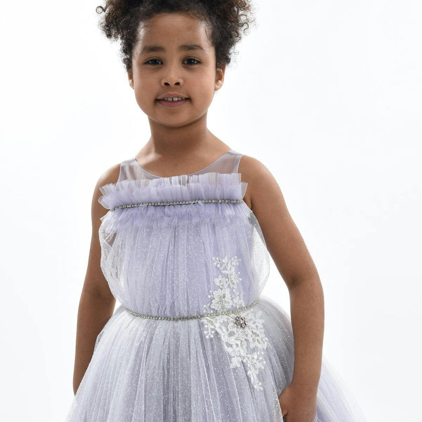 Purple Thelma Tulle Gown