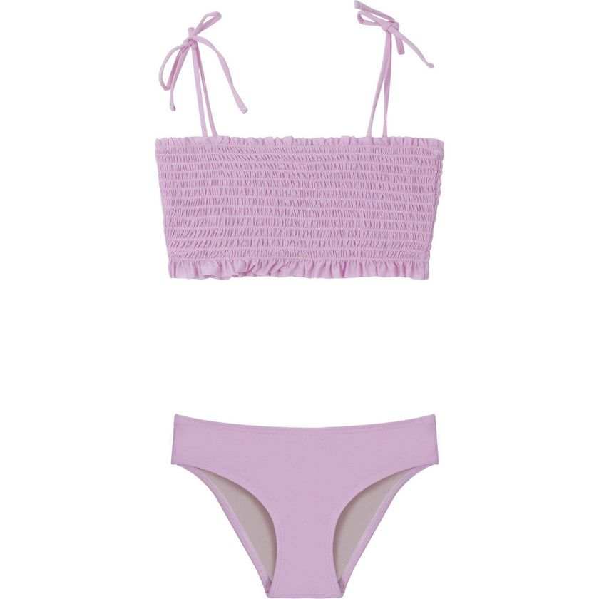 Smocked Bikini, Pink