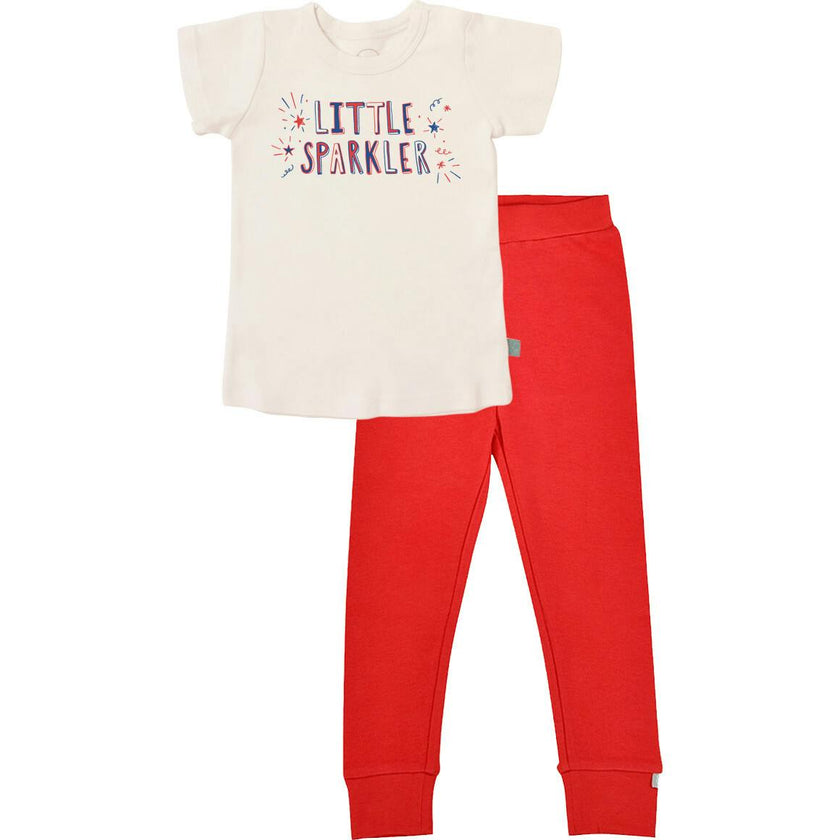 short sleeve pajama set | little sparkler