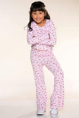Foldover Rib Flare Legging