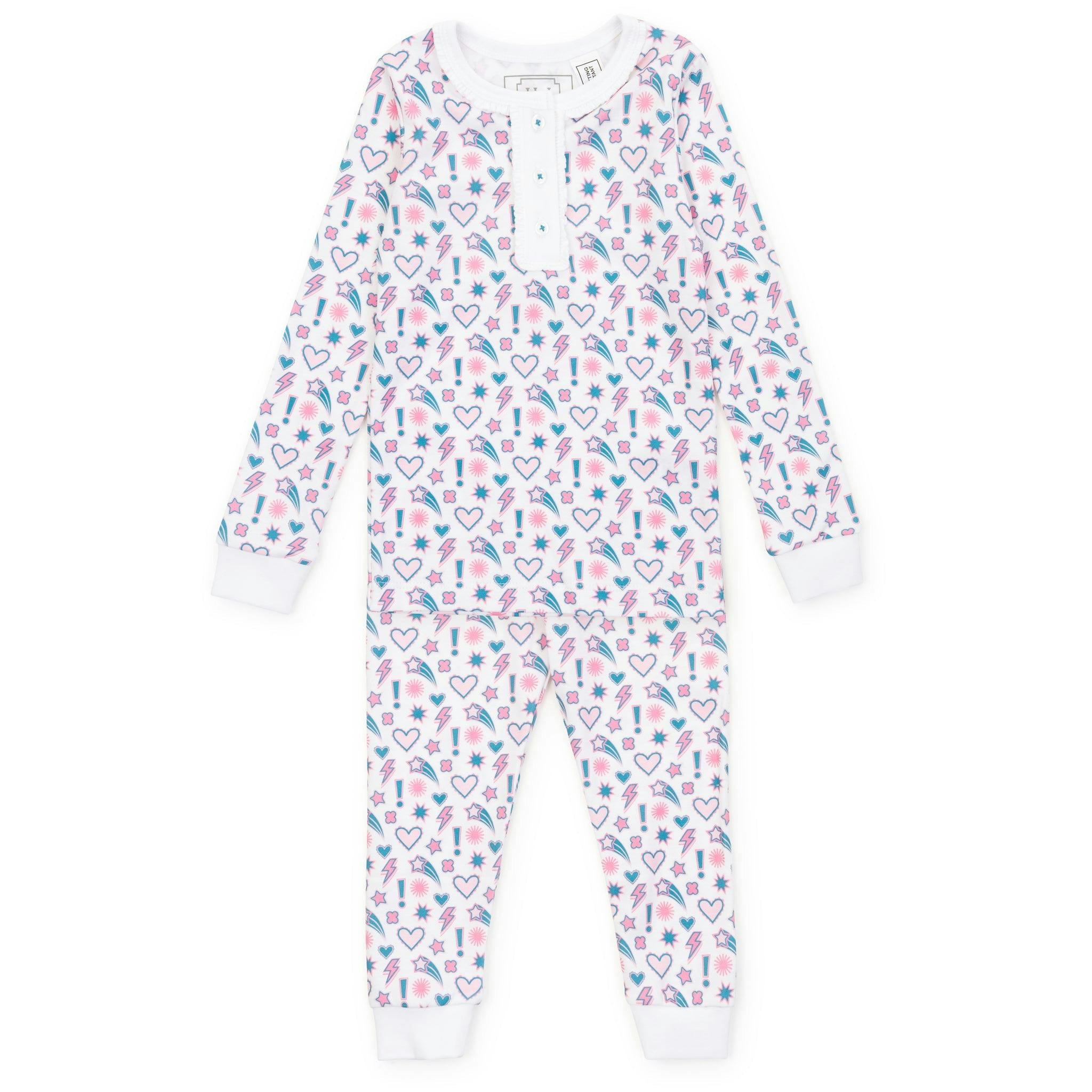 Alden Girls' Pima Cotton Pajama Pant Set - Cosmic Crush