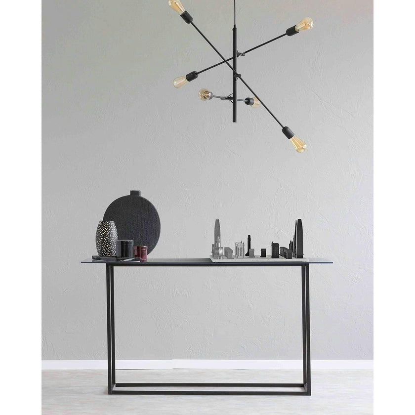 Chess Set Stainless Steel SAN FRANCISCO with Wood Map Board