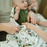 Organic Cotton Muslin Swaddle Blanket - Alpine Adventure