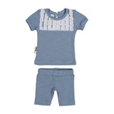 Tux Ruffle 2-Piece Top & Short Set