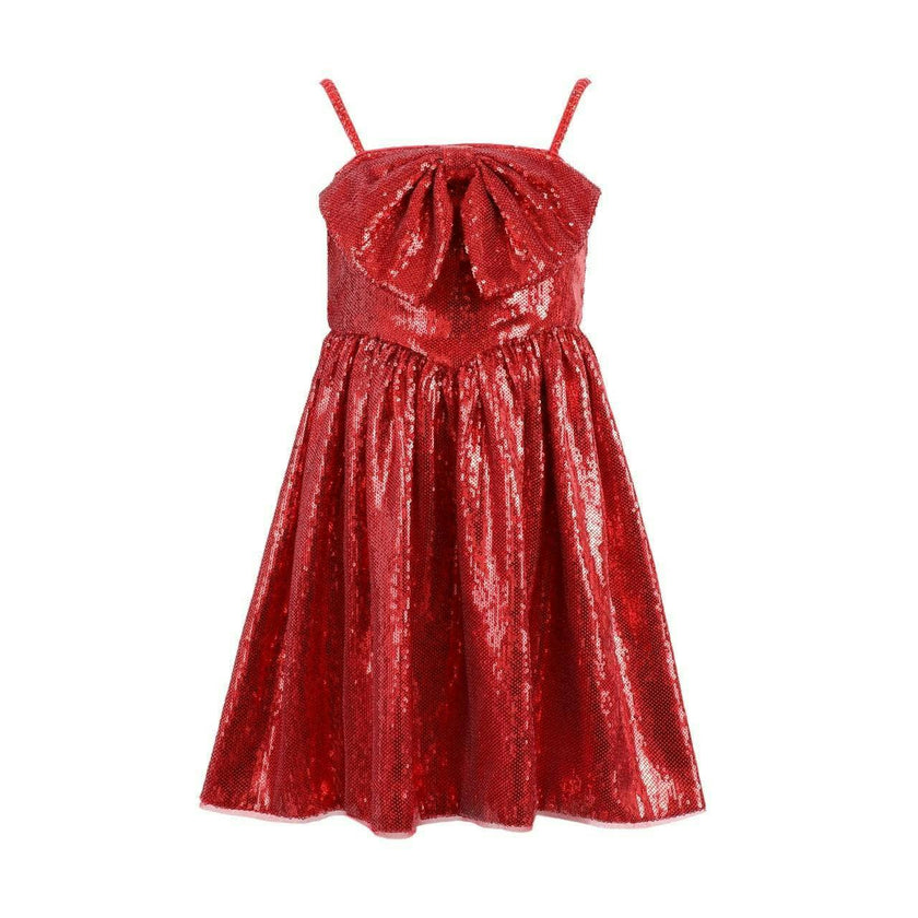 Big Bow Sequin Dress